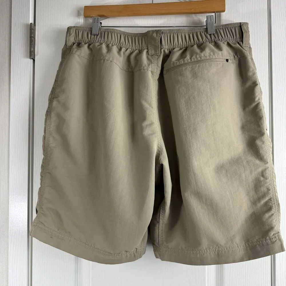 The North Face Men's Belted Paramount Trail Shorts Tan Hiking Outdoors Size XL